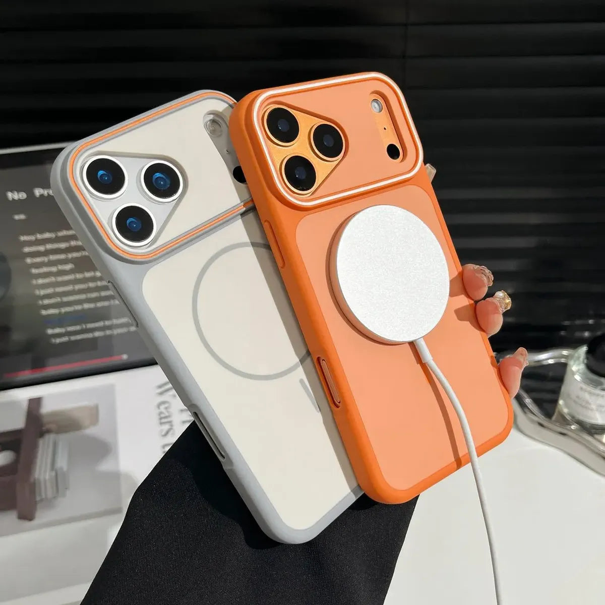 Funda Mate Silicona Premium MagSafe para iPhone - Colección Velvet Executive