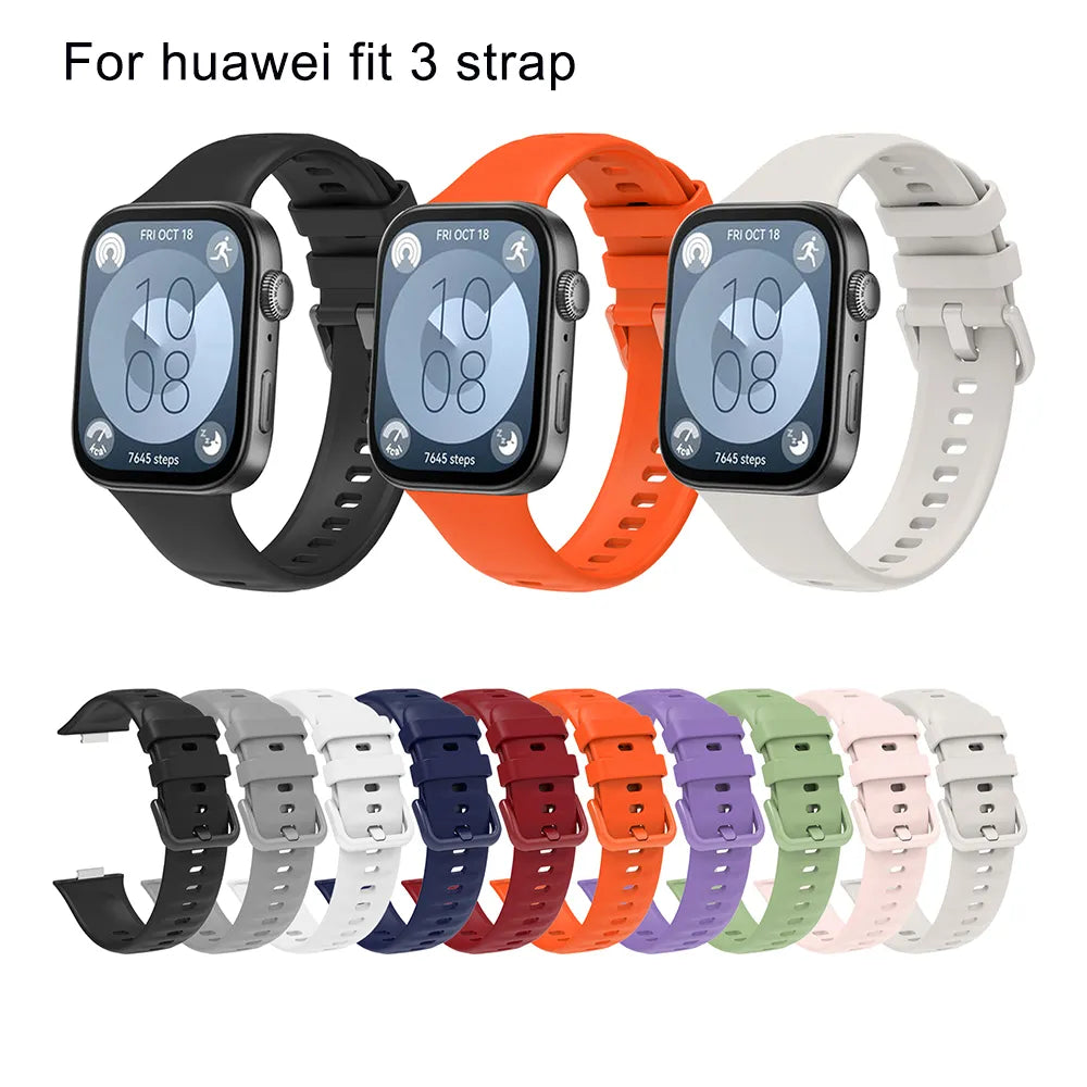 Manilla Silicona Huawei Fit 3 / 4 / 4 Pro – Correa Deportiva Ajustable