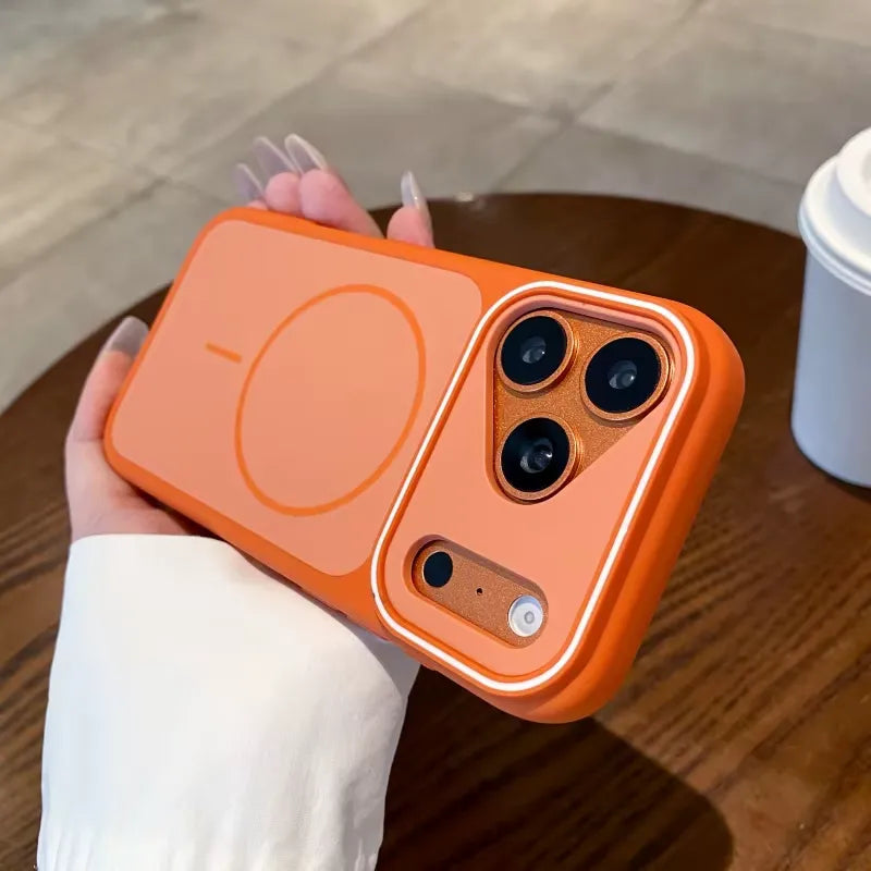 Funda Mate Silicona Premium MagSafe para iPhone - Colección Velvet Executive