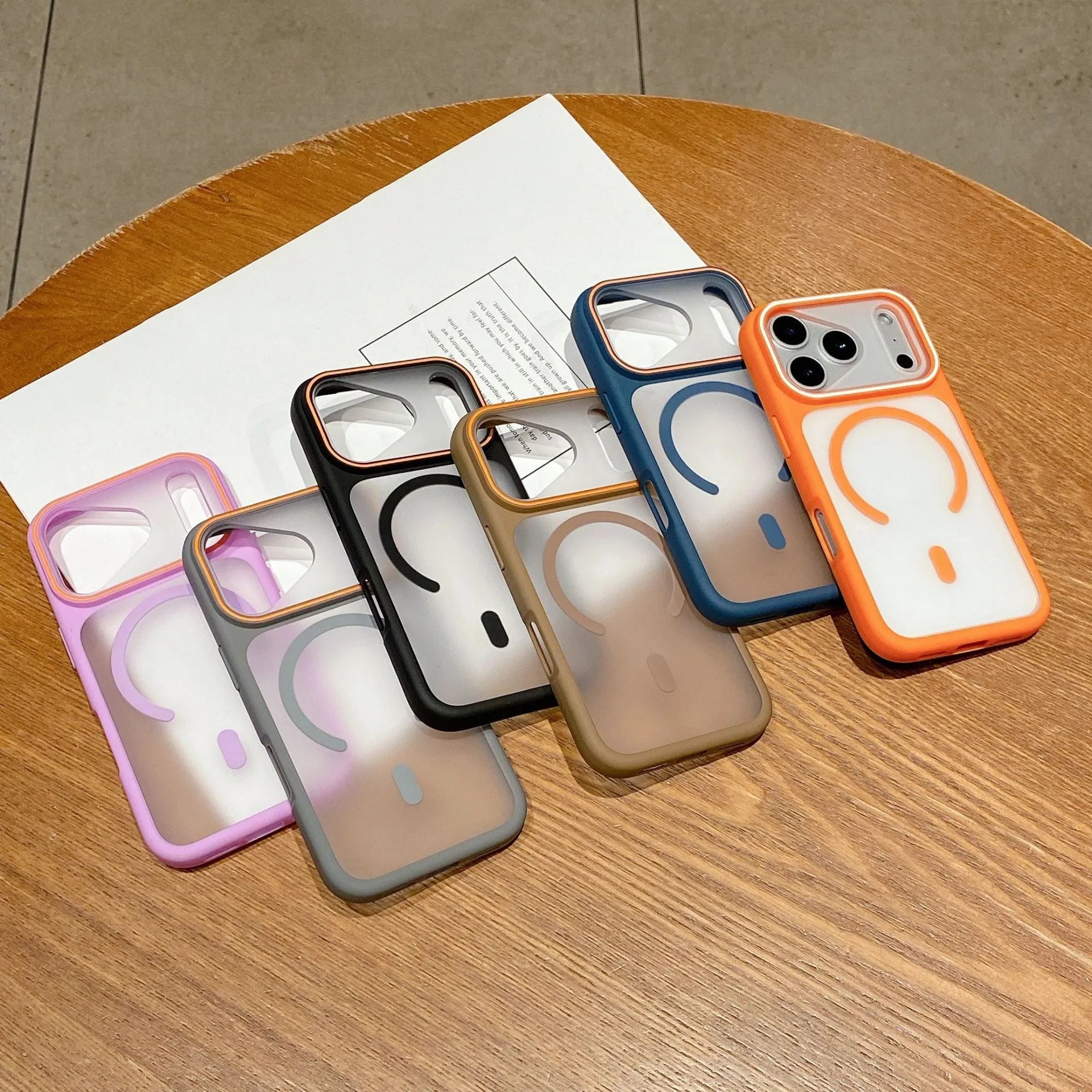 Funda Mate Translúcida MagSafe para iPhone - Colección Contour Luxe