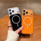 Funda de Lujo MagSafe para iPhone Antigolpes Transparente Taupe Premium