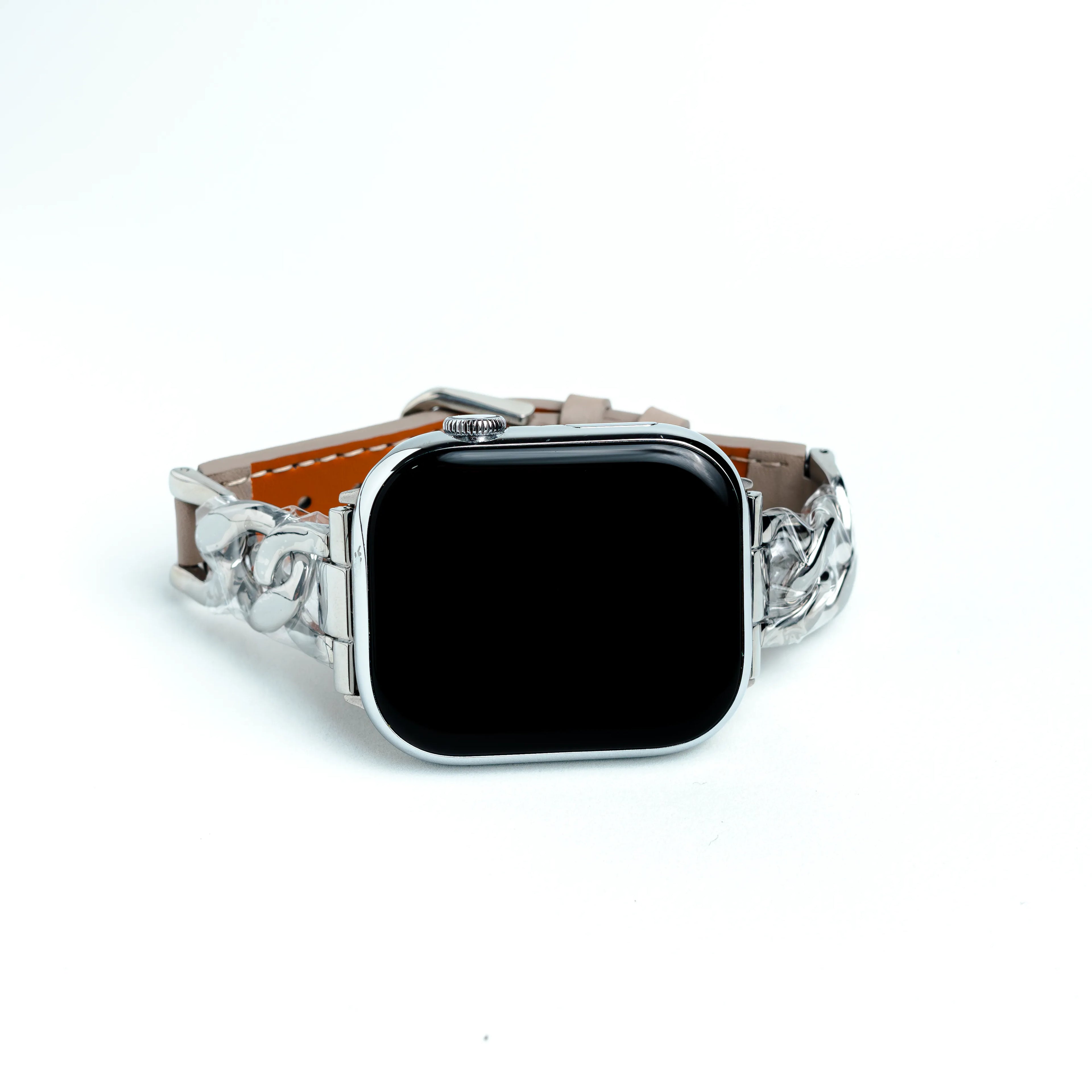 Luxe Chain Leather – Correa Elegante para Apple Watch