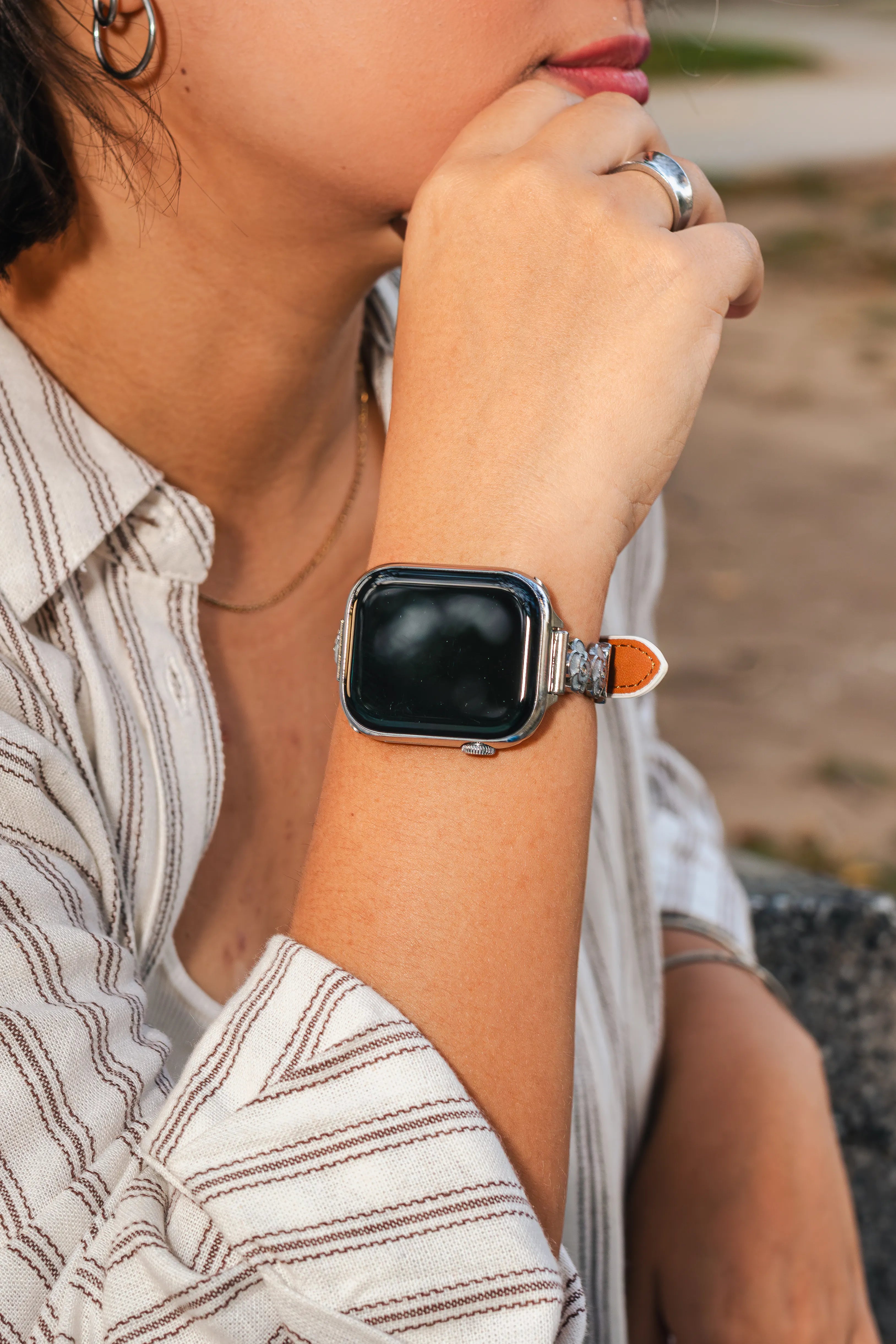 CAMELIA- CORREA JOYA PARA APPLE WATCH