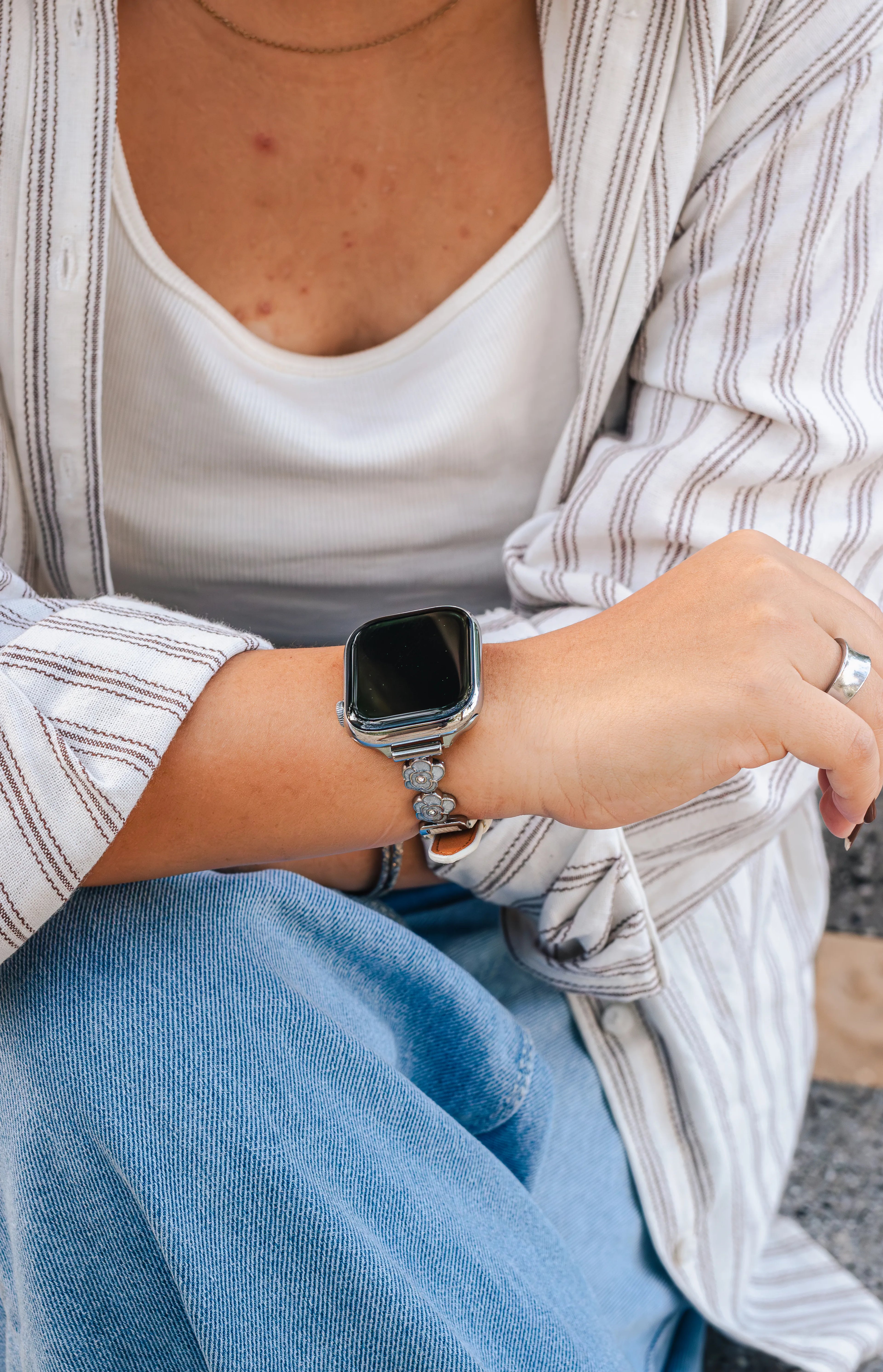 CAMELIA- CORREA JOYA PARA APPLE WATCH