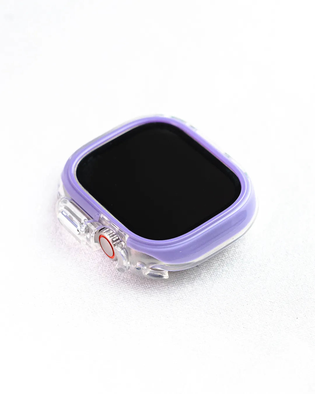 Case Transparente Borde Color Lujo