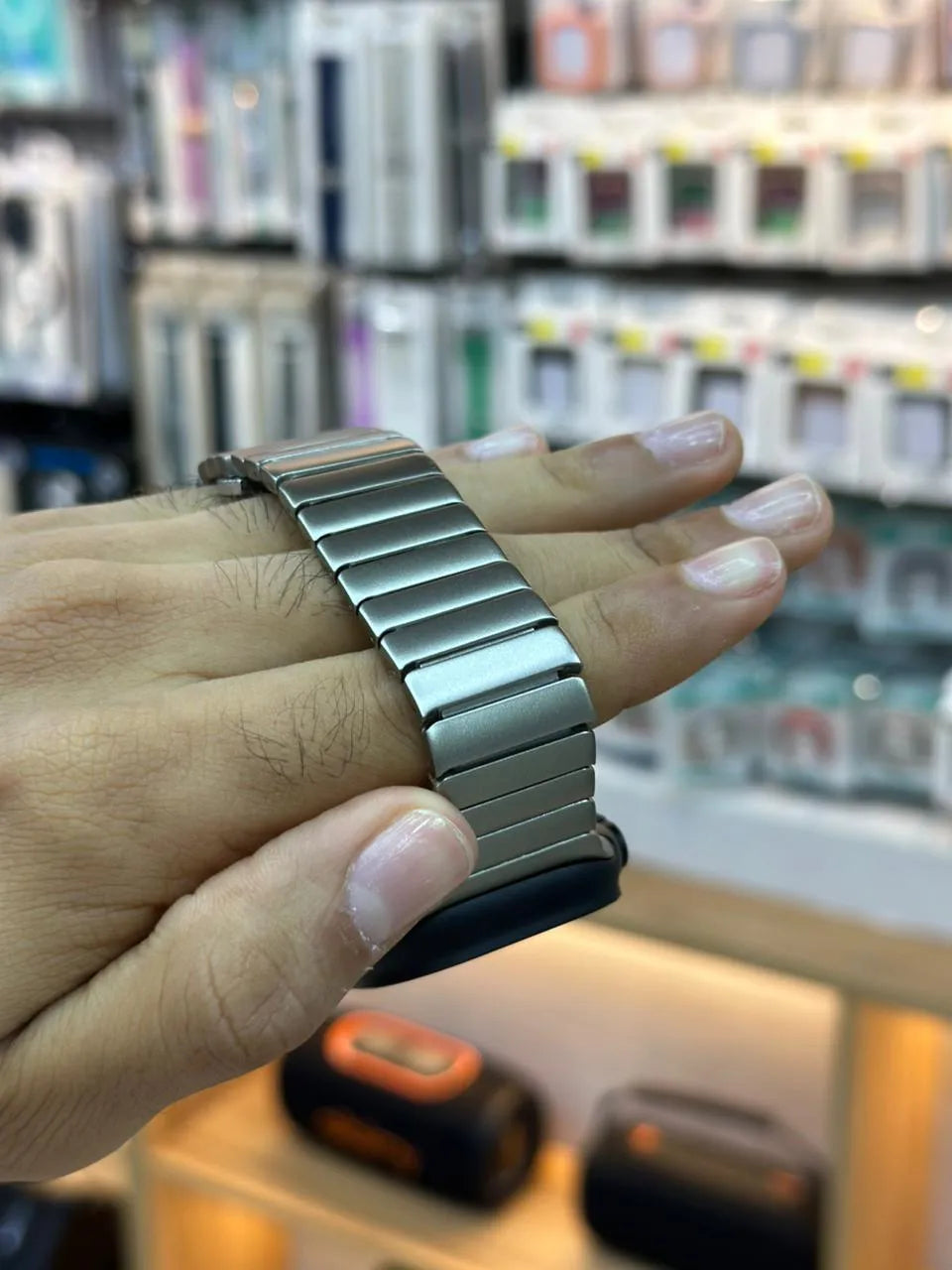 Manilla Metálica Lujo Acero Inoxidable Eslabones