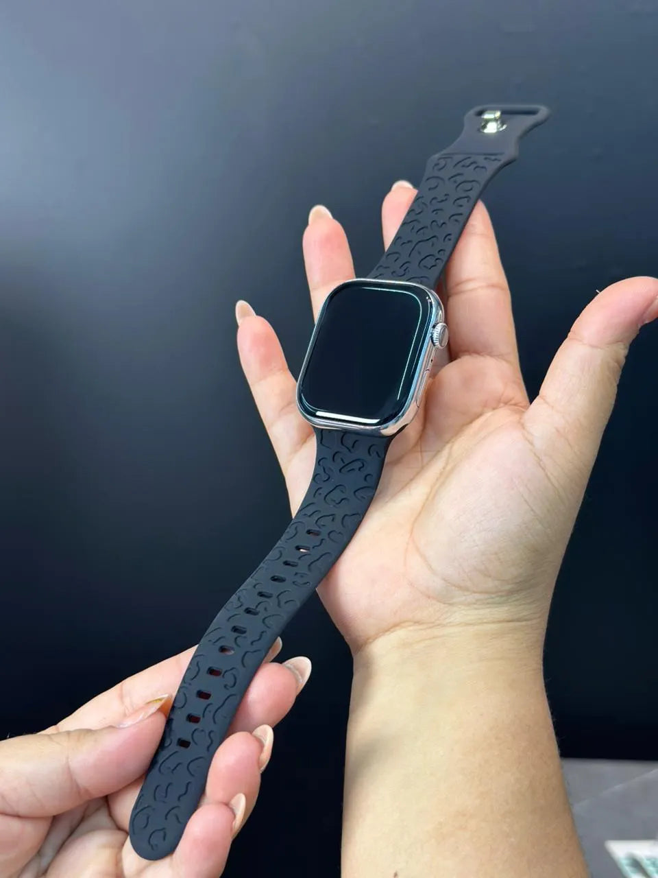 Manilla Silicona Leopardo