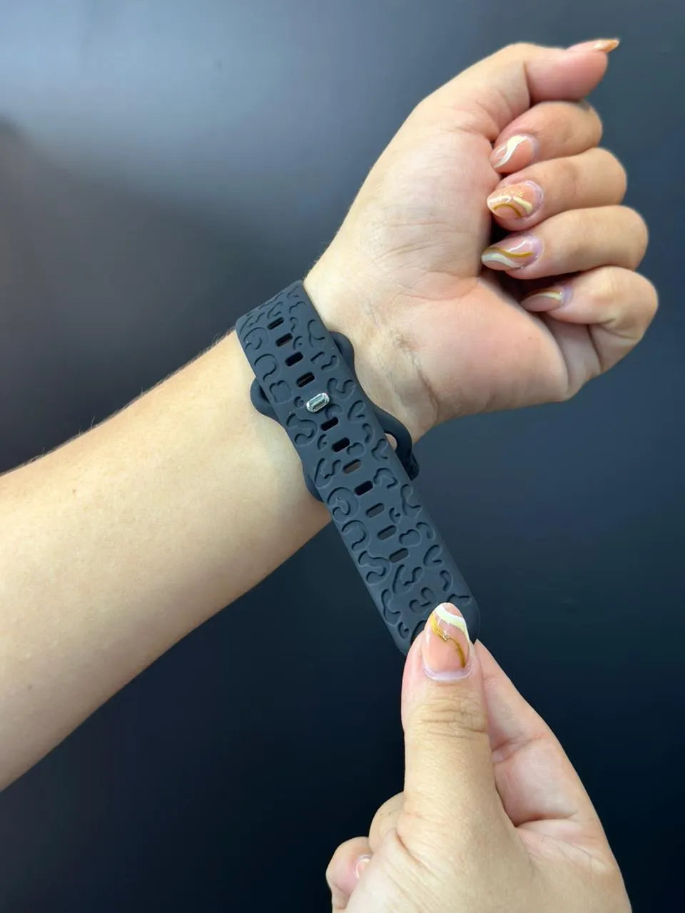 Manilla Silicona Leopardo