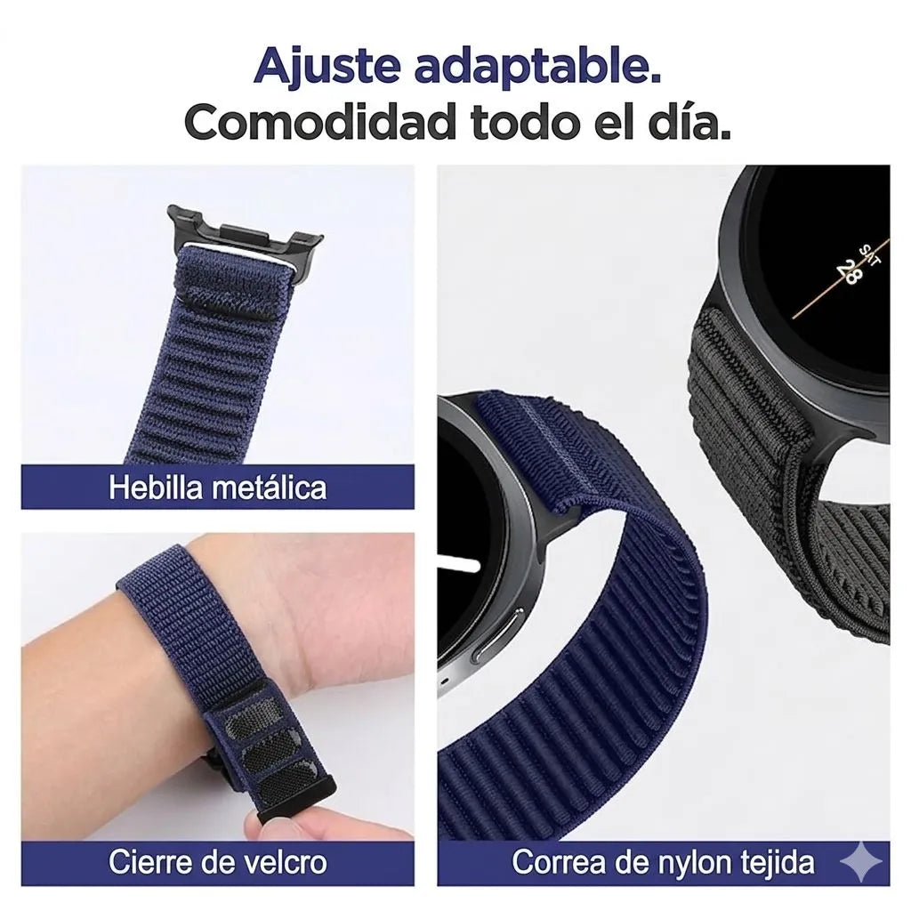 Manilla Velcro Samsung Galaxy Watch 8 / 8 Classic – Correa Loop Nylon Ajustable