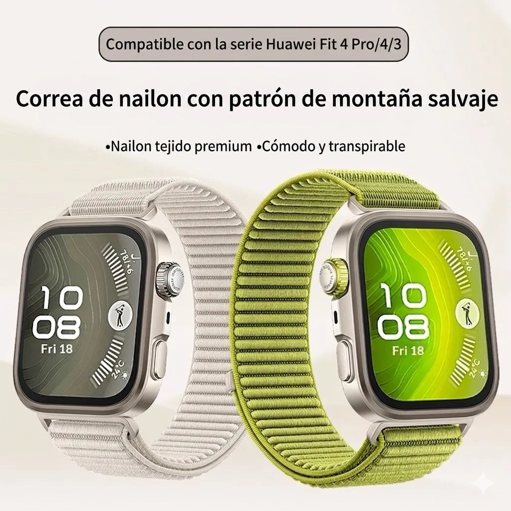 Manilla Velcro Huawei Fit 3 / 4 / 4 Pro – Correa Loop Ajustable Deportiva