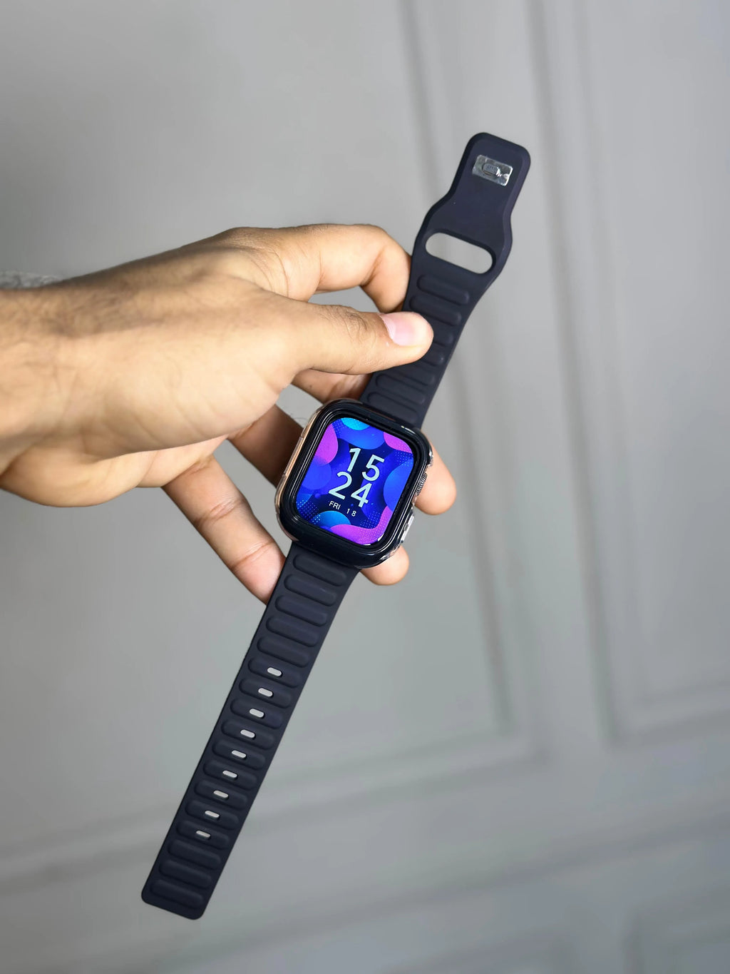 Case Transparente Borde Color Lujo