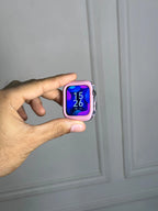 Case Transparente Borde Color Lujo