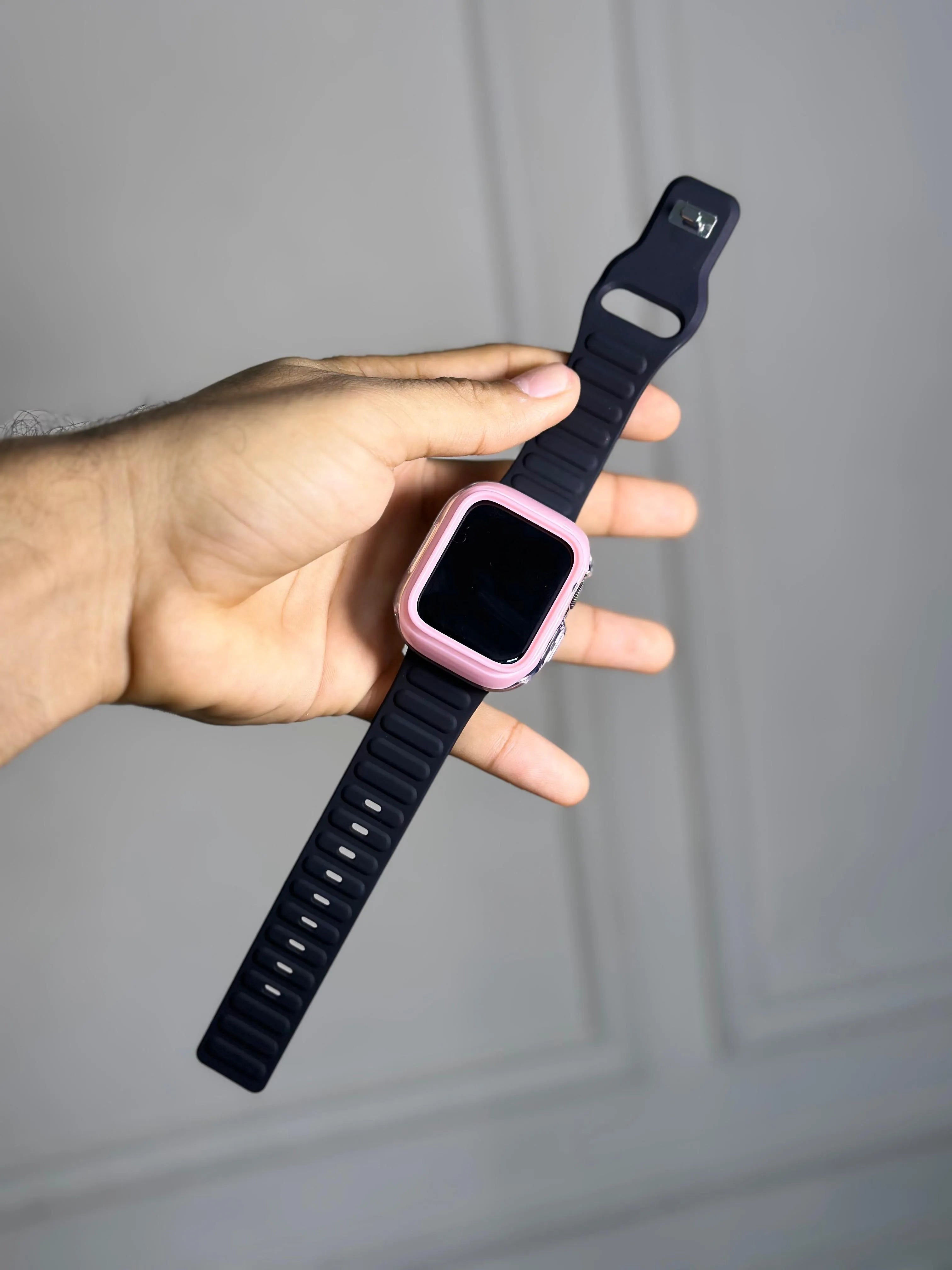 Case Transparente Borde Color Lujo