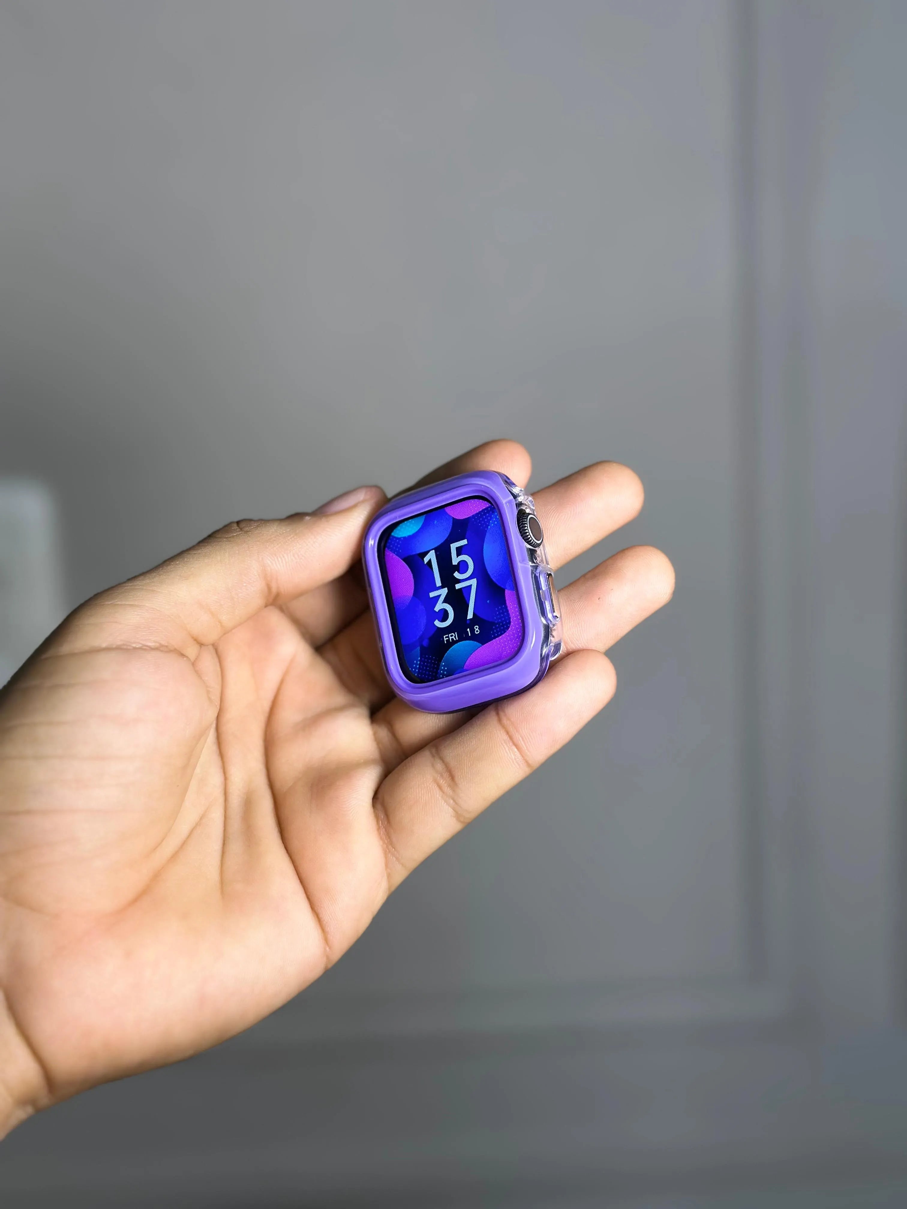 Case Transparente Borde Color Lujo