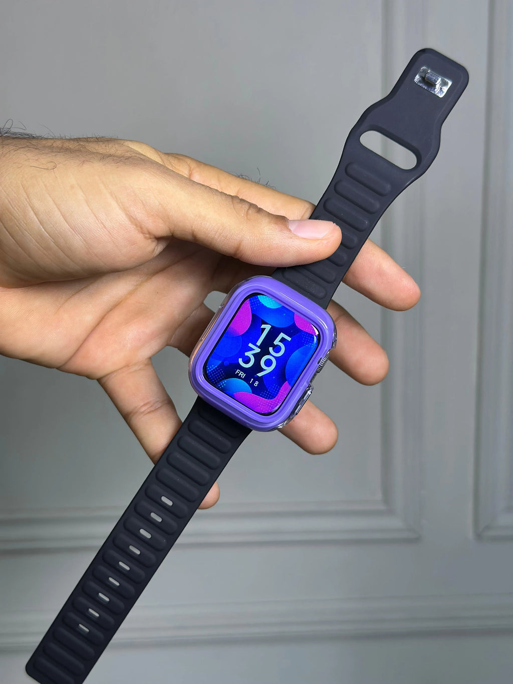 Case Transparente Borde Color Lujo