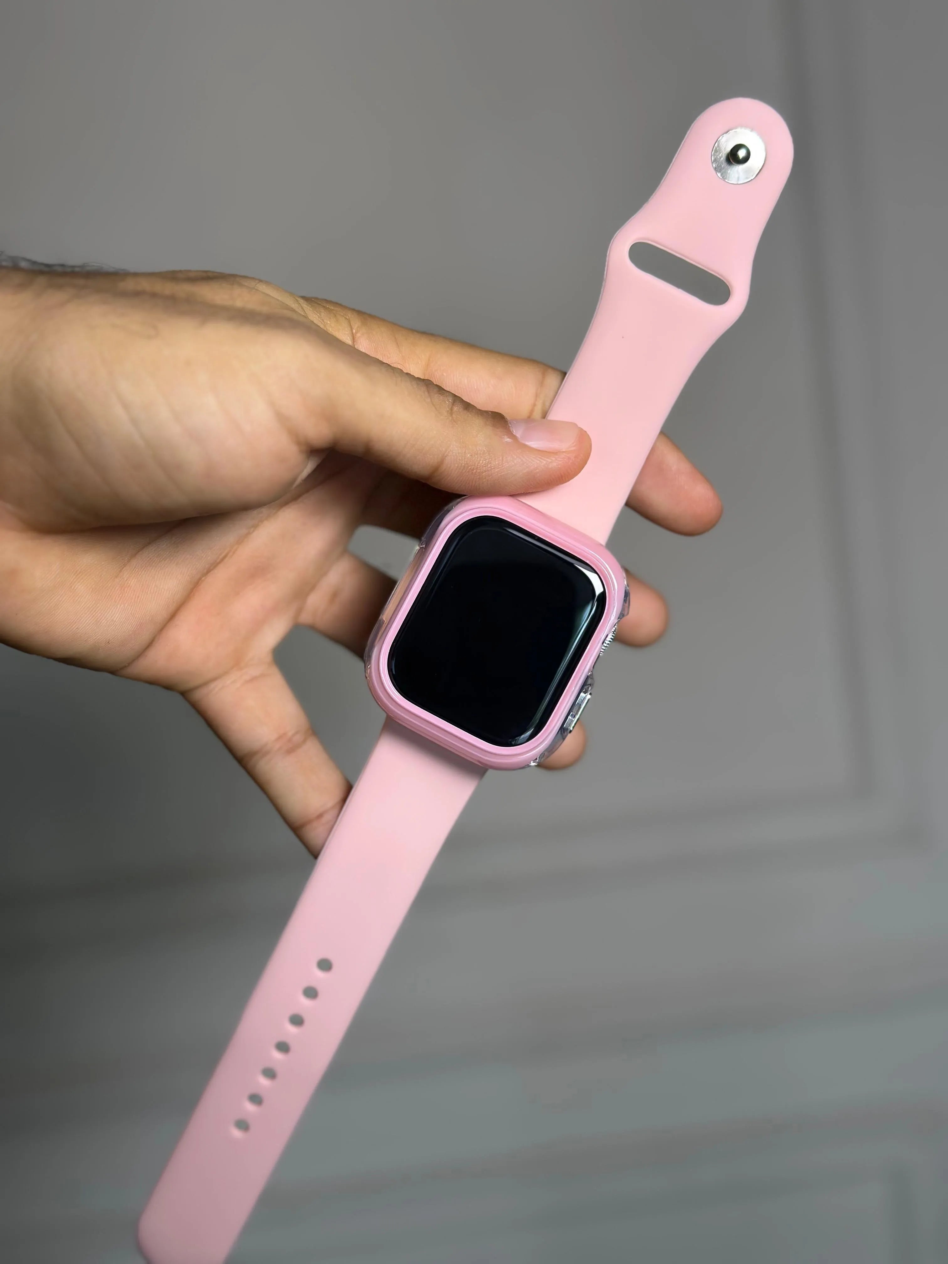 Case Transparente Borde Color Lujo