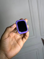 Case Transparente Borde Color Lujo