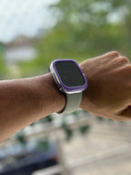 Case Transparente Borde Color Lujo