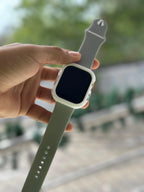 Case Transparente Borde Color Lujo