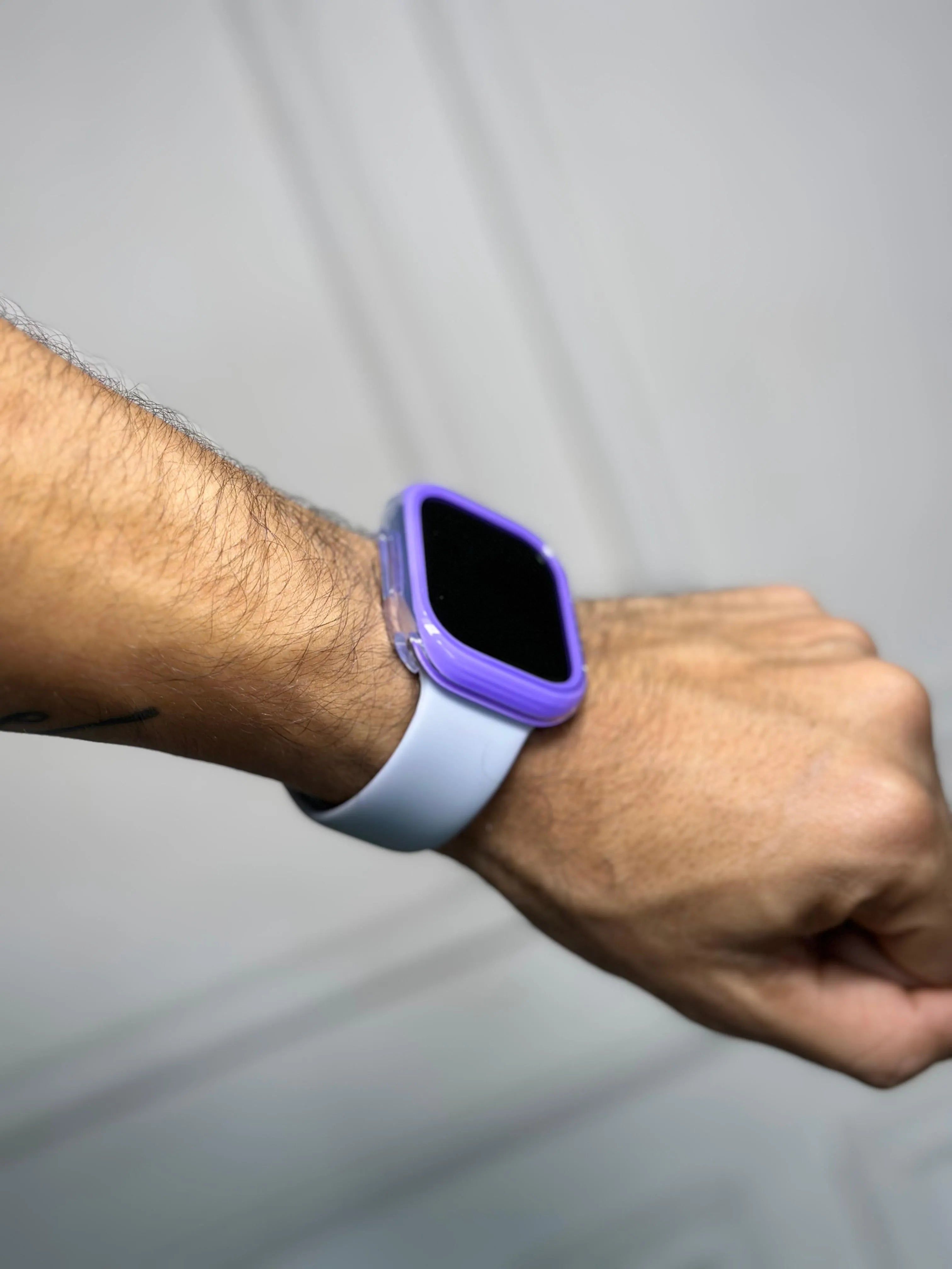 Case Transparente Borde Color Lujo