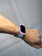 Case Transparente Borde Color Lujo