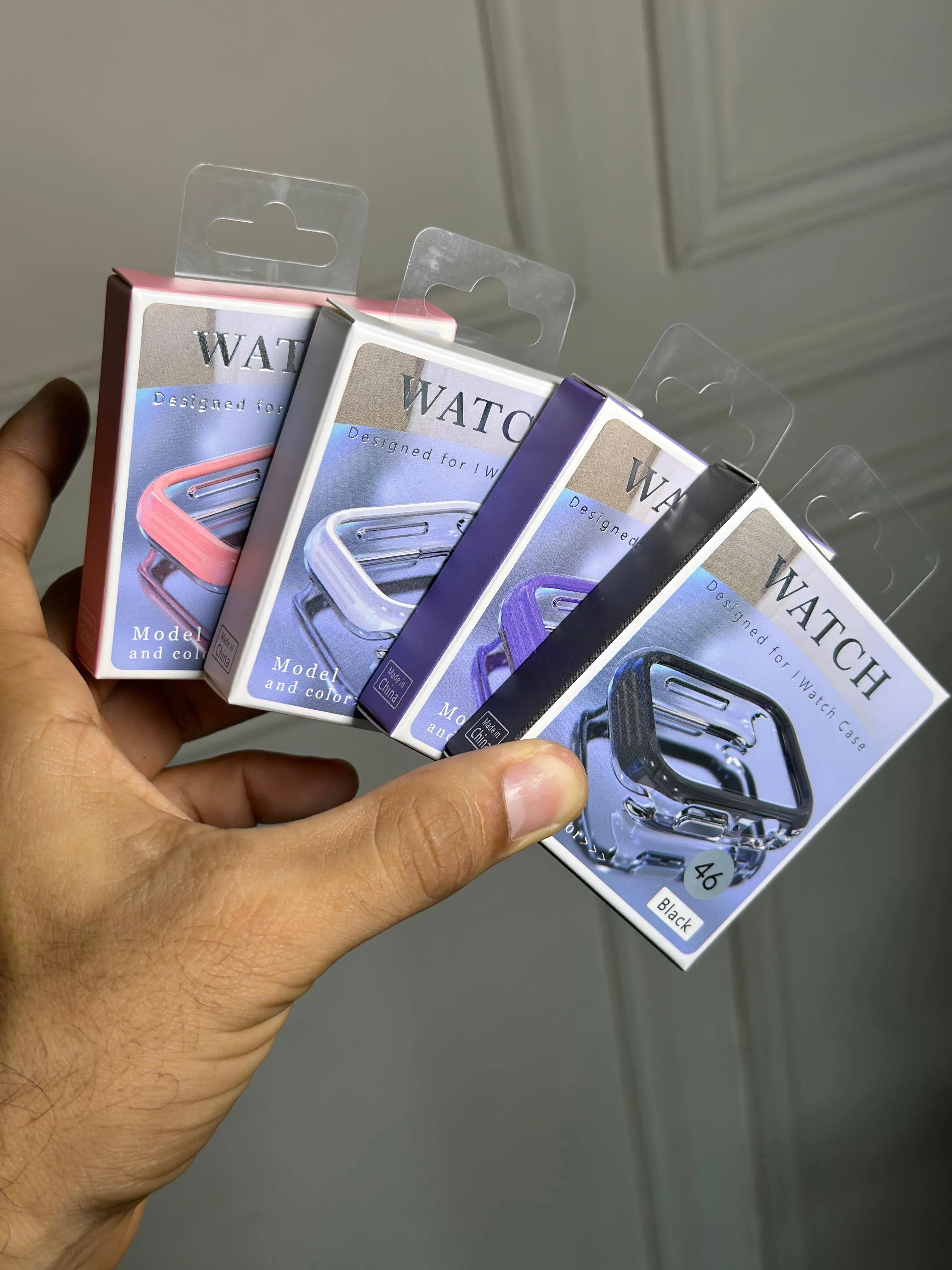 Case Transparente Borde Color Lujo