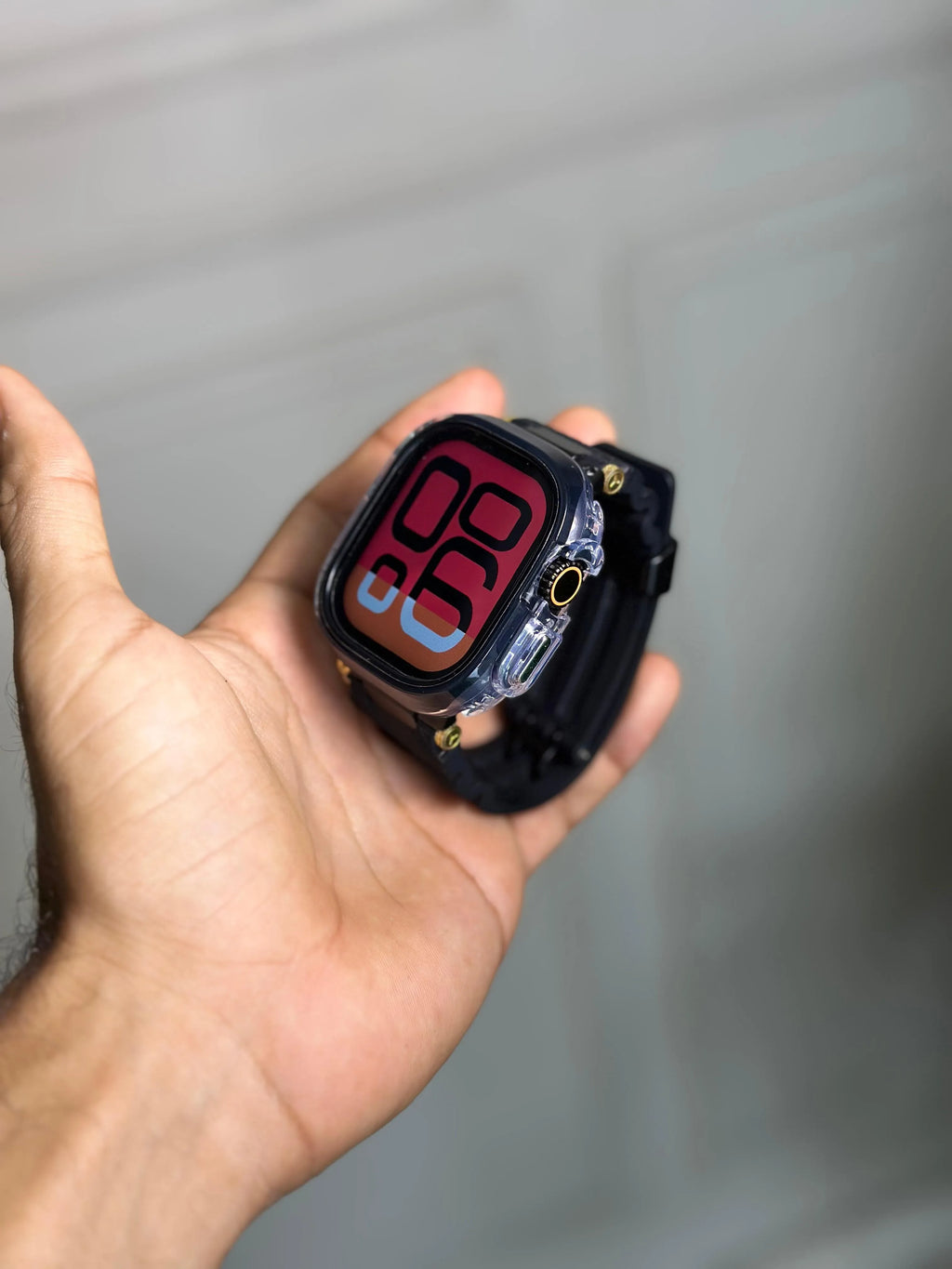 Case Transparente Borde Color Lujo