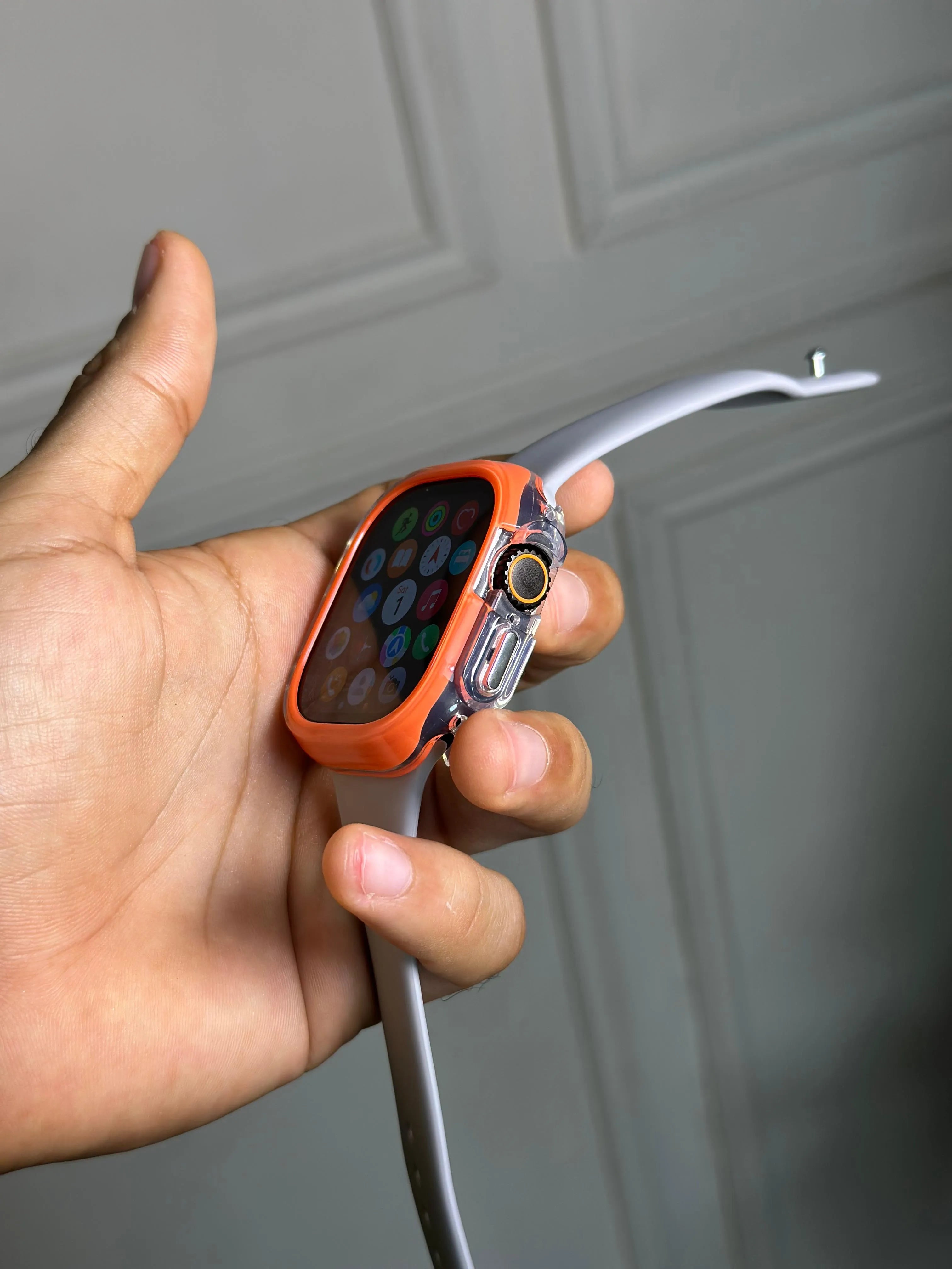 Case Transparente Borde Color Lujo