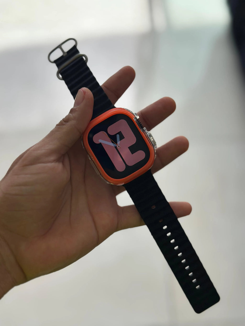 Case Transparente Borde Color Lujo