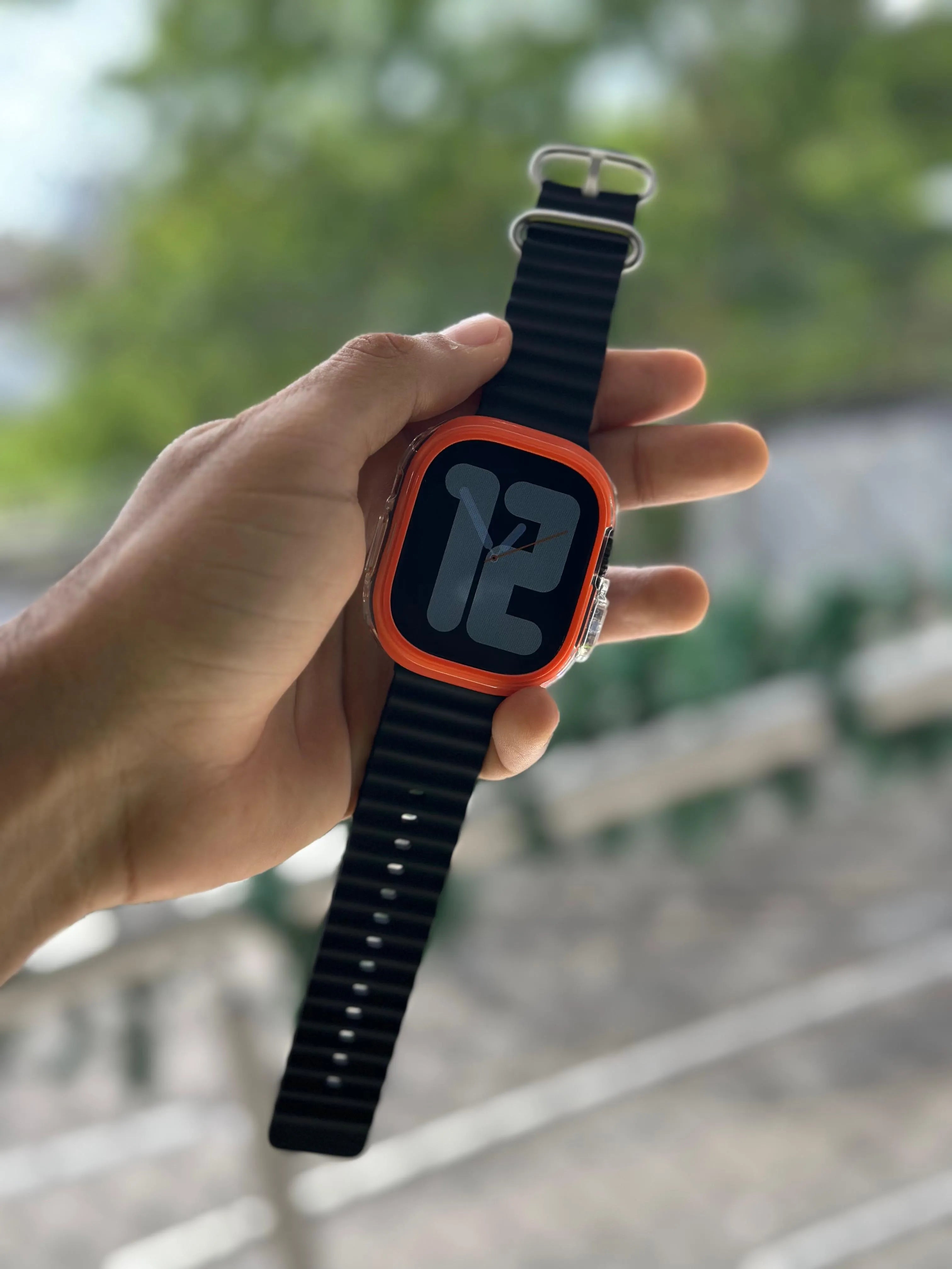 Case Transparente Borde Color Lujo