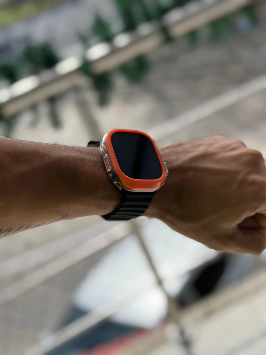 Case Transparente Borde Color Lujo