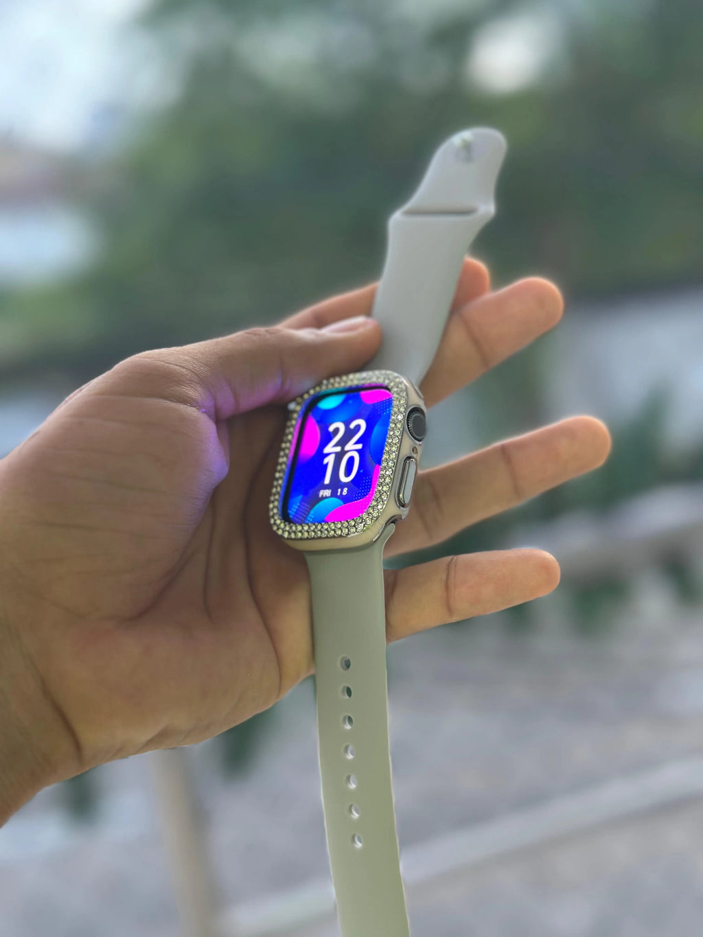 Case Diamantes Borde Color