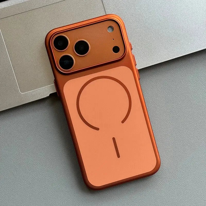 Funda Mate Metalizada MagSafe para iPhone - Colección Metallic Luxe