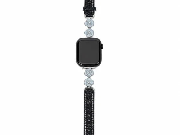 Correa Elegante Decorativa con Flores Metálicas para Apple Watch