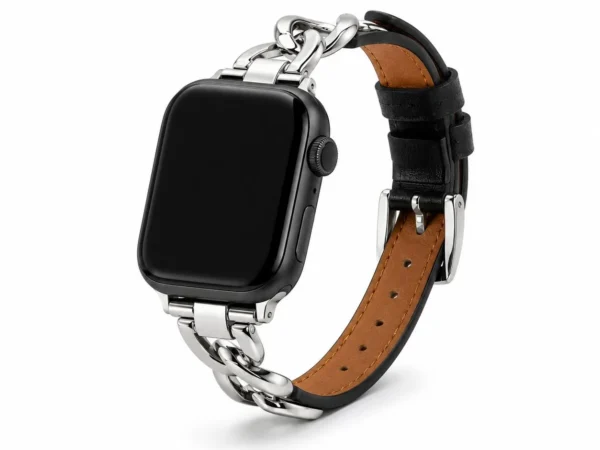 Correa Luxury Chain Leather para Apple Watch